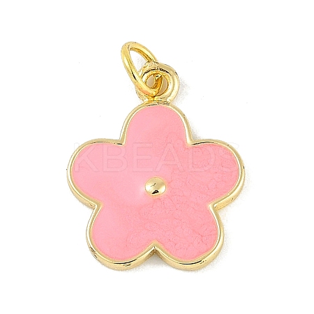Brass Enamel Pendants KK-B114-08G-1