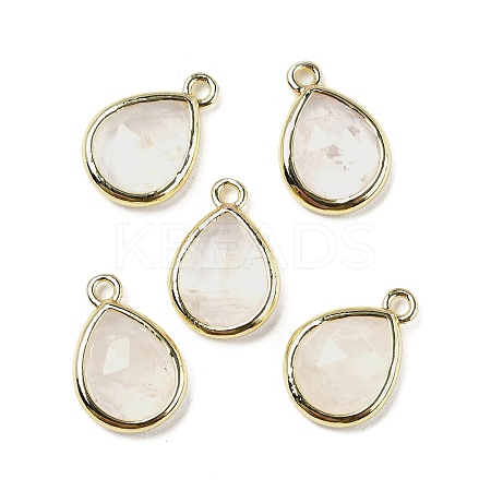Natural Quartz Crystal Faceted Pendants G-U019-05G-03-1