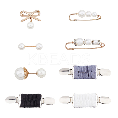 8Pcs 8 Style Zinc Alloy Kilt Pin Brooches AJEW-FH0004-37-1