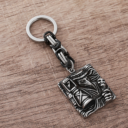304 Stainless Steel Plague Doctor Keychains LZ6609-1