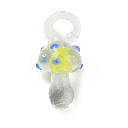 Handmade Lampwork Pendants LAMP-S067-02B-1