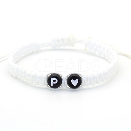 Resin Beads Braided Bead Bracelets FS-WG7326D-16-1