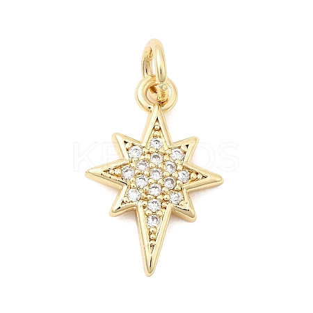 Brass Micro Pave Cubic Zirconia Pendants LS-KK-D105-03G-1