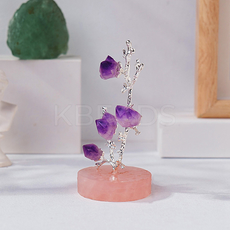 Natural Amethyst Tree Stand Display Decorations PW-WG5F134-01-1