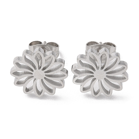 Non-Tarnish 304 Stainless Steel Stud Earrings EJEW-B022-05P-1
