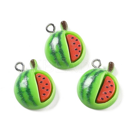 Opaque Resin Pendants RESI-S013-02E-1