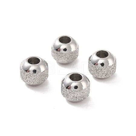 Non-Tarnish Textured 304 Stainless Steel Beads STAS-P306-01A-P-1