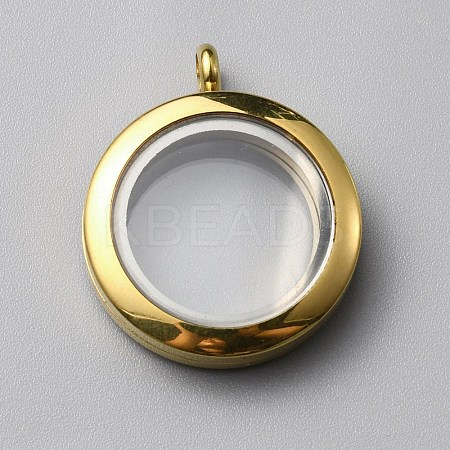 304 Stainless Steel Locket Pendants LS-FIND-WH0032-58B-G-1