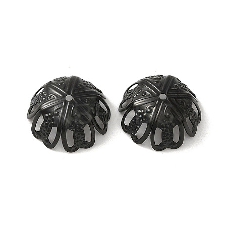 304 Stainless Steel Bead Caps STAS-P363-02B-EB-1