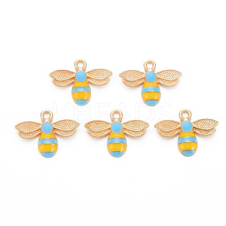 Alloy Enamel Pendants ENAM-S121-174C-RS-1