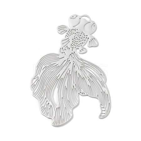 Long-Lasting Plated Brass Filigree Pendants KK-K336-40P-1