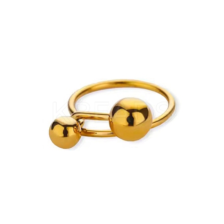 304 Stainless Steel Adjustable Cuff Rings for Women LS-RJEW-B131-03B-1