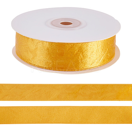 1 Roll Imitation Leather Polyester Ribbon LC-TA0001-02G-1