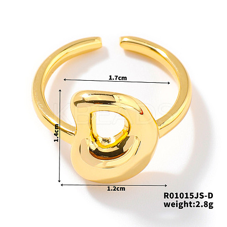 Fashionable Letter Brass Open Cuff for Women LS-UR6840-4-1