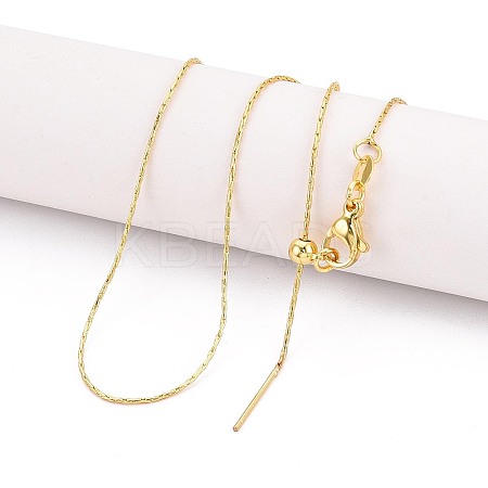 Brass Boston Link Chain Necklaces NJEW-B119-01G-1