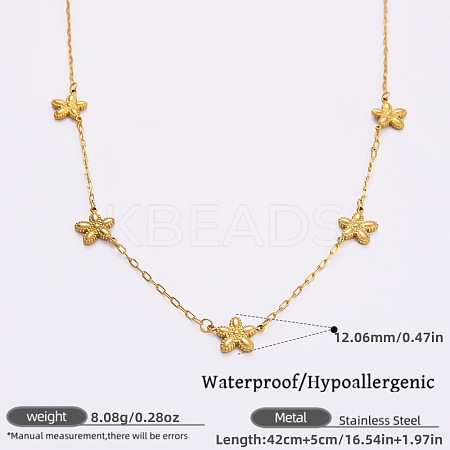 316L Surgical Stainless Steel Link Chain Necklaces for Women FS-WGE9B28-03-1
