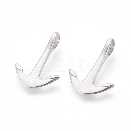 Tarnish Resistant 304 Stainless Steel Pendants STAS-A032-115P-1