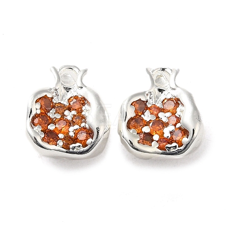 Brass Micro Pave Cubic Zirconia Pendants KK-H455-16P-1