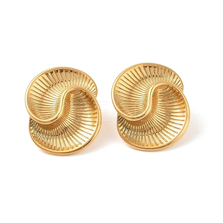 304 Stainless Steel Stud Earrings for Women EJEW-E313-04G-1
