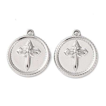 304 Stainless Steel Pendants STAS-P432-01F-P-1
