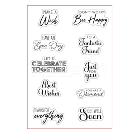 Clear TPR Stamps PW-WG448C6-01-1