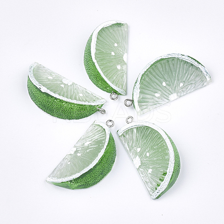 Resin Pendants X-RESI-T028-56A-1