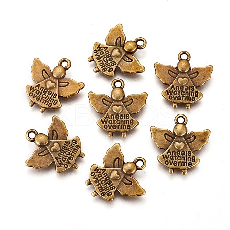 Tibetan Style Alloy Pendants TIBEP-4643-AB-FF-1