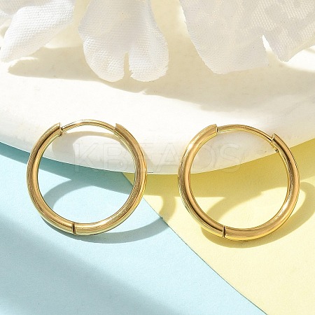 Ion Plating(IP) 304 Stainless Steel Hoop Earrings for Women EJEW-M089-02G-1