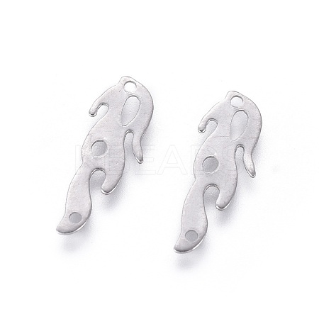 Non-Tarnish 201 Stainless Steel Filigree Joiners Links X-STAS-F231-082P-1