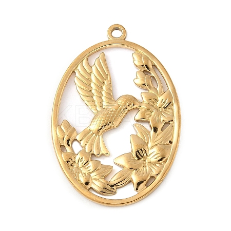 304 Stainless Steel Pendants STAS-S186-04B-G-1