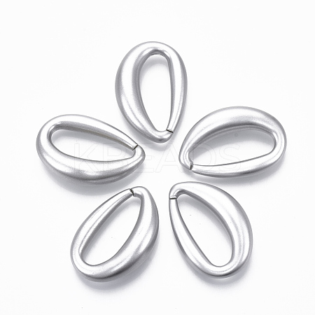 Spray Painted CCB Plastic Linking Rings CCB-R104-29-03-1