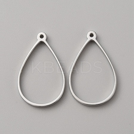 304 Stainless Steel Open Back Bezel Pendants FIND-WH0152-123G-1
