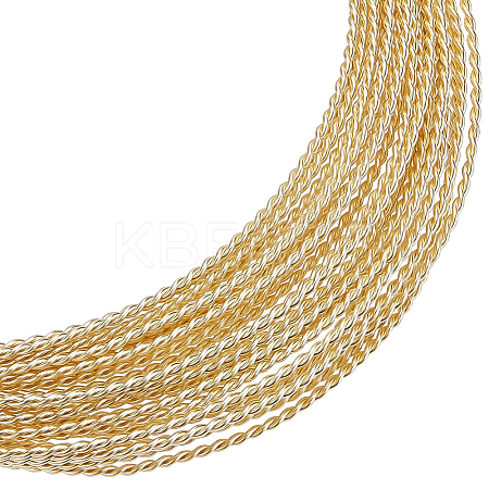Brass Twist Rope Wire CWIR-WH0010-06LG-1