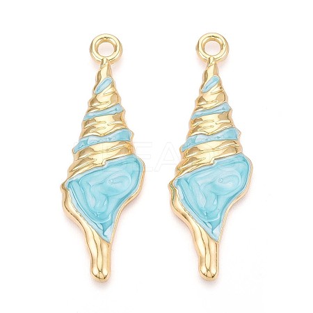 Alloy and Enamel Big Pendants PALLOY-T092-88A-1