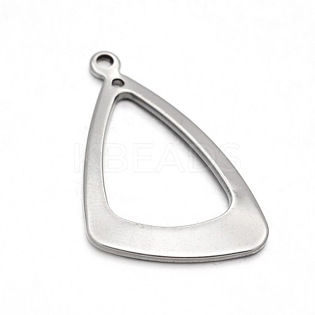 Tarnish Resistant Triangle Ring 304 Stainless Steel Pendants STAS-N073-20-1