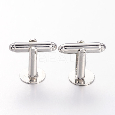 Brass Cuff Button X-KK-C2914-N-1