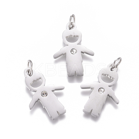 316 Surgical Stainless Steel Pendants STAS-L242-03P-1