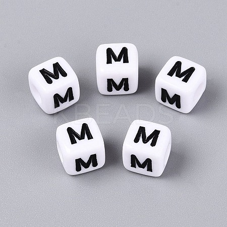 Opaque Acrylic Beads SACR-N020-04A-M-1