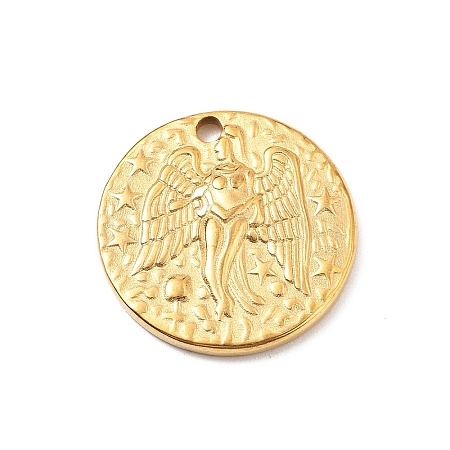 304 Stainless Steel Pendants STAS-I334-10G-1
