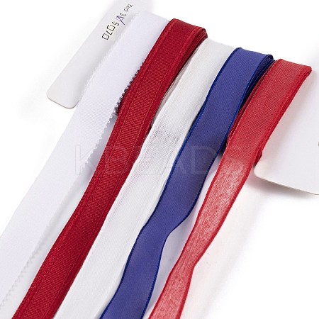 15 Yards 5 Styles Independence Day Polyester & Polycotton Ribbons Sets SRIB-A015-02C-03-1