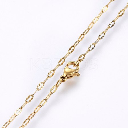 304 Stainless Steel Cable Chains Necklaces MAK-L015-26B-1