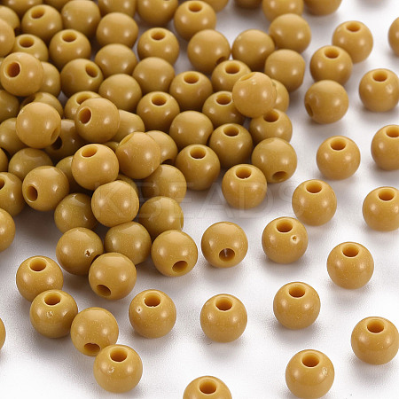 Opaque Acrylic Beads X-MACR-S370-C6mm-29-1
