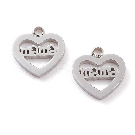 Non-Tarnish 304 Stainless Steel Charms LS-STAS-Y002-03P-1