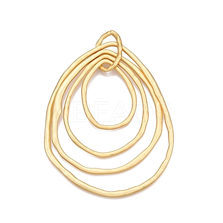 Rack Plating Eco-Friendly Alloy Big Pendants FIND-N005-35G-1