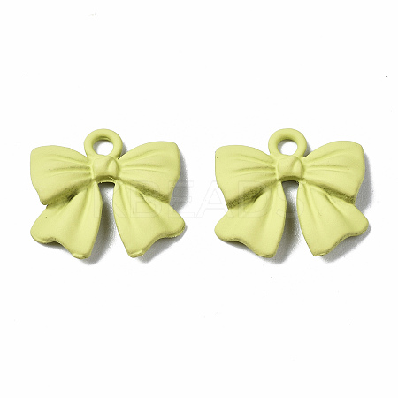 Spray Painted Alloy Pendants PALLOY-Q434-008C-NR-1