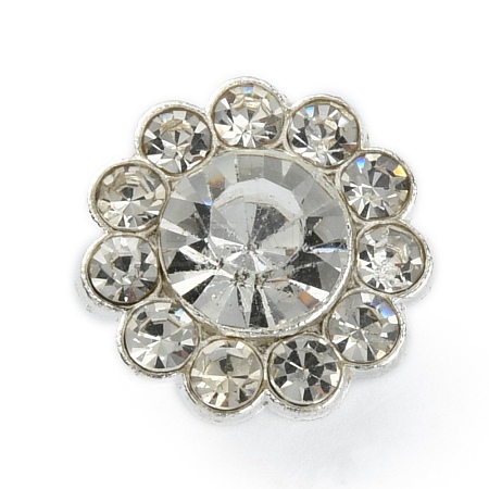 Alloy Rhinestone Shank Buttons DIY-WH0304-339-1