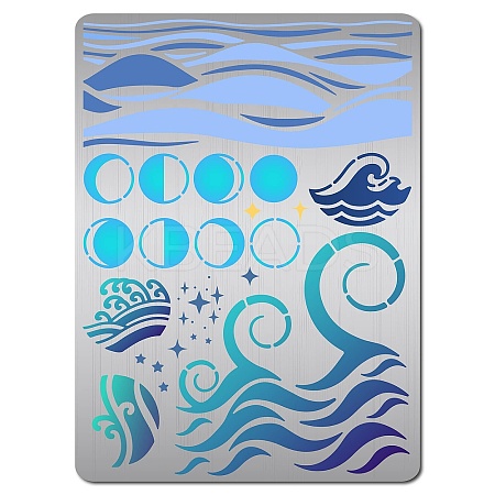 Stainless Steel Metal Cutting Dies Stencils DIY-WH0289-088-1