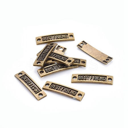 Tibetan Style Links connectors for Friendship TIBE-4270-AB-FF-1
