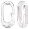 2Pcs Brass Spring Gate Rings KK-BBC0024-20S-7