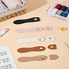 5 Sets 5 Colors Imitation Leather Sew on Purse Lock with Snap Button FIND-LP0004-42-1